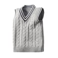 thumbnail image 5 of QWERTY Kids Boys Girls V Neck Sweater Vest Sleeveless School Uniform First Day of School Essential Size 5-6 Years, 5 of 5