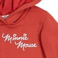 thumbnail image 5 of Disney Minnie Mouse Toddler Girls' Fleece Hooded Sweatshirt Red, 5 of 7