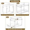 thumbnail image 5 of Kisportee 2 Pack Under Sink Organizer, 2 Tier Pull-Out Bathroom Organizers and Storage,  Kitchen Cabinet Organizer for Pantry, Kitchen, 5 of 10