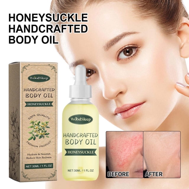 Fiudx Aceite de Madreselva, Hidratante Nutritivo para La Piel (30 Ml), Extracto Esencial Hidratante, Fórmula Equilibrada para El Cutis, Alivio de La Sequedad, Solución Ideal para Viajes, Perfecto par