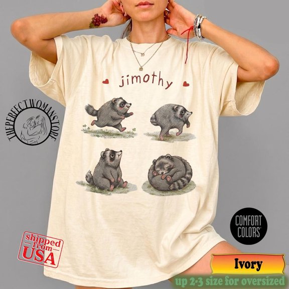 Jimothy Raccoon Funny Internet Meme Shirt, Viral Seattle Raccoon Tee, Short Spine Syndrome Raccoon Apparel