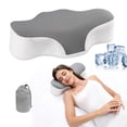 thumbnail image 1 of Almohada para acampar Bespilow Travel, espuma viscoelástica, soporte para cuello, 1 of 9