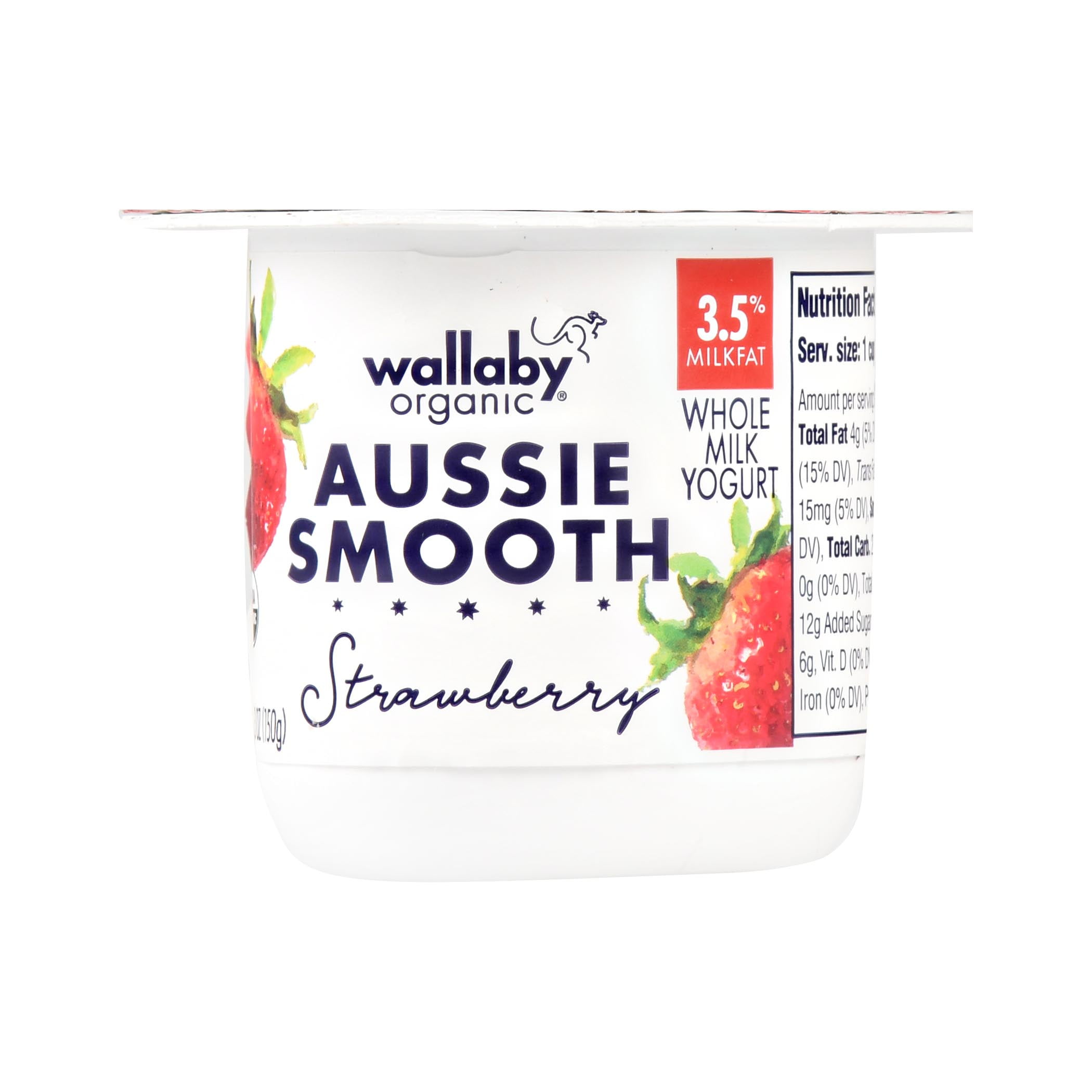 Wallaby Yogurt Aussie Straw 5.3oz 12ct