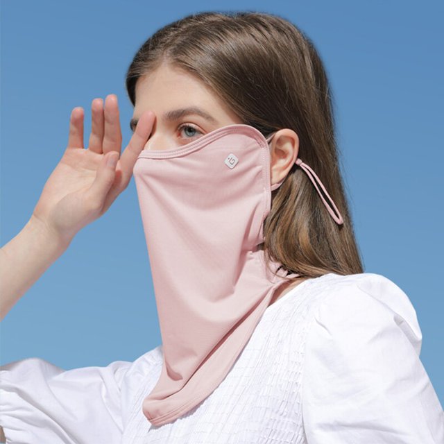 Outdoor Hiking Riding UV-Protection Ear-wearing sunshade sunscreen scarf Face Cover Breathable Headscarf Dust-Proof neck scarf He Qiyong unisex