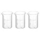 thumbnail image 1 of Uxcell 3Pack 5ml Low Form Glass Beaker, 3.3 Borosilicate Glass Graduated Measuring Cups with Spout, 1 of 5
