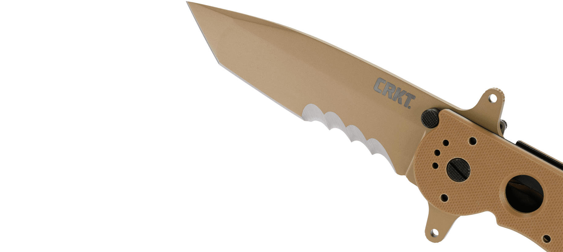 CRKT M16-14DSFG Folding Knife with Liner Lock: 1.4116 Veff Serrations Blade, G10 Handle, Reversible Pocket Clip, M16-14DSFG