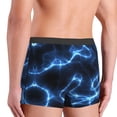 thumbnail image 5 of Balery Blue Lightning Men's Boxer Briefs, Soft and Breathable Cotton Underwear with nylon Waistband-Small, 5 of 9