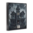 thumbnail image 3 of Stupell Industries Ghost Pair & Haunted Mansion Holiday Painting Black Framed Art Print Wall Art, 16 x 20, 3 of 8