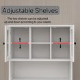 thumbnail image 5 of CQSXDA Kitchen Trash Can Storage Cabinet 67.7 Inches White With 3 Adjustable Shelves 2 Drawers Perfect For Home Organization, 5 of 7