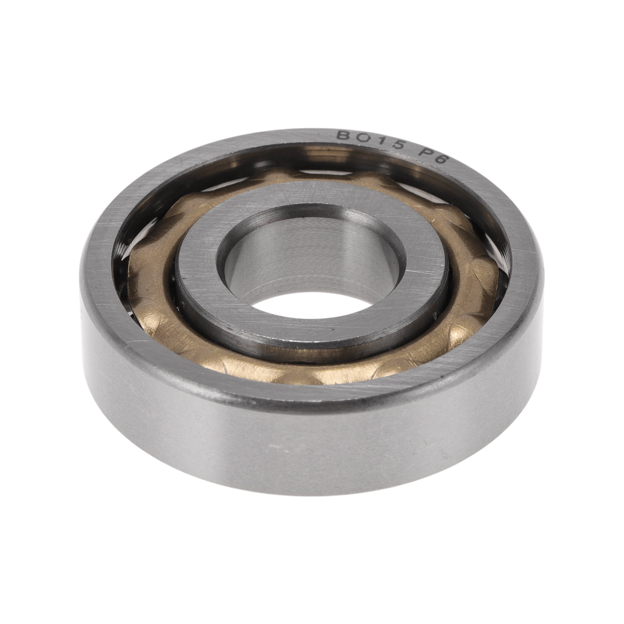 Unique Bargains BO15 Deep Groove Ball Bearings 15x40x10mm P6 Open Type Lubricated Bearings 1 Pc Car Scooter Skateboard Wheel Universal Silver Tone Gold Tone