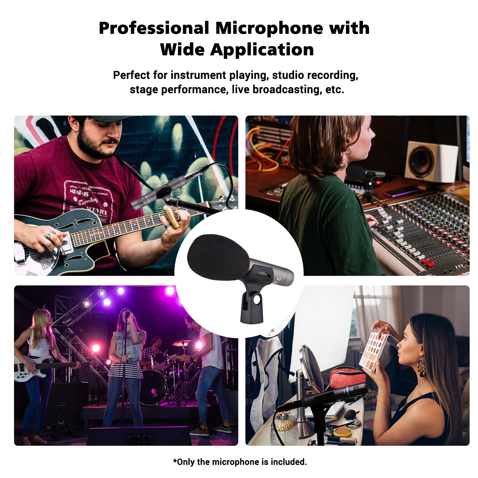 Nishore Microphone,48v Xlr Mic 48v Professional Condenser Xlr Studio Xlr Stand Dsfen Qinquan Phanpower Huiop Xlr Professional