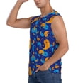 thumbnail image 3 of Lsque Colorful Yin Yang Print Men's Cotton Blend Sleeveless Muscle Shirts (S-3XL)- Moisture Wicking, Odor Protection, UPF 30+,Medium, 3 of 8