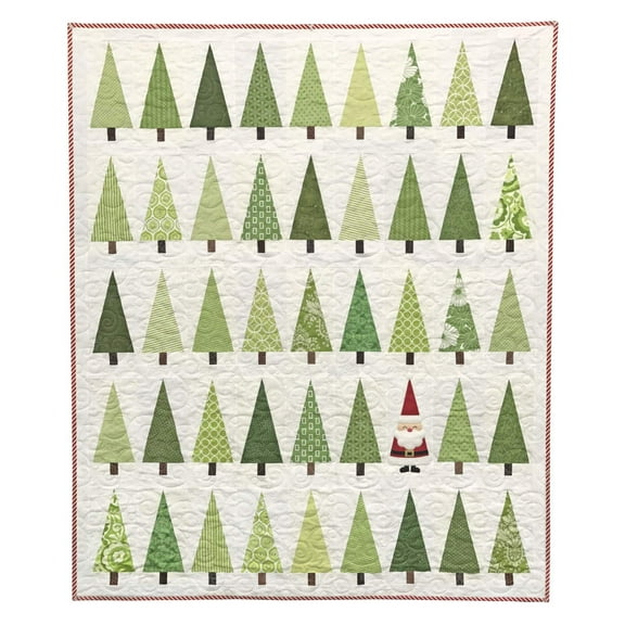 Santa in the Trees Quilt Pattern