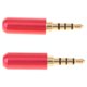 thumbnail image 4 of 2 Paquetes de Conector de 3,5 Mm a Conector de sonido RCA Plateado rojo, 4 of 4
