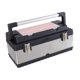 thumbnail image 4 of Caja de aparejos de pesca Colamx caja de herramientas portátil con asa estuche de transporte de acero inoxidable gran espacio Contenedor para reparaciones, 4 of 8