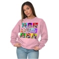 thumbnail image 4 of XOMG POP Party Like Popstar Album Women Crewneck Sweatshirt Brisco Brands 2X, 4 of 6