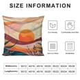 thumbnail image 5 of Orinice Sunset Sun Plant Graphic Decorative Throw Pillow Cover for Home - Durable Cotton Linen Fabric - Exquisite Craft - Multipurpose Use - Great Gift Idea 24x24in, 5 of 5