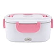 thumbnail image 4 of Electric Heating and Insulated Lunch Box (Plastic Inner Liner) Pink, Lunch Box Heater 40W Portable Warmer for Car Truck Work with 304 Stainless Container 110V Green Heated Lunch Box, 4 of 9