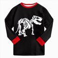 thumbnail image 5 of TOWED22 Fall Winter Toddler Boy Outfits 2Pcs Long Sleeve Graphic Round Neck Pullover Top Elastic Waist Joggers Soft Clothes Set(Black,2-3 Y), 5 of 9