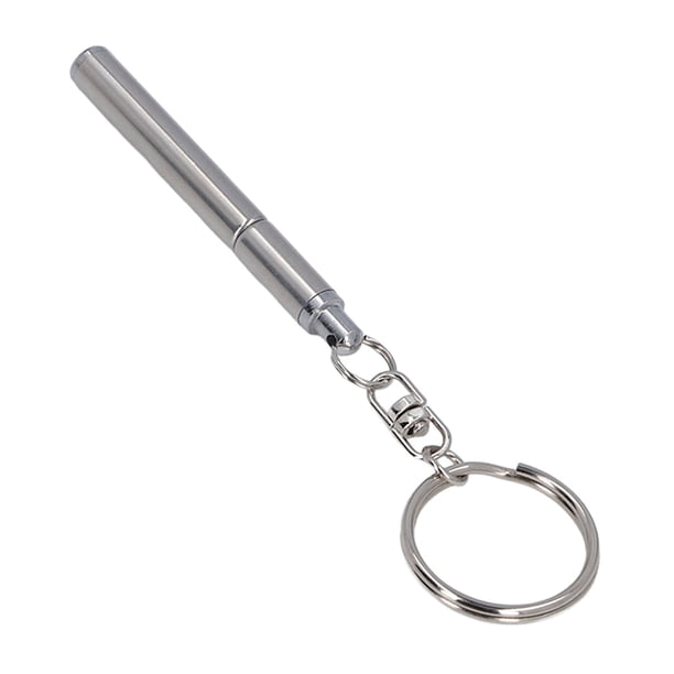 Llavero, Llavero De Pluma Simple De Metal, Portátil De Acero Inoxidable Para Viajes