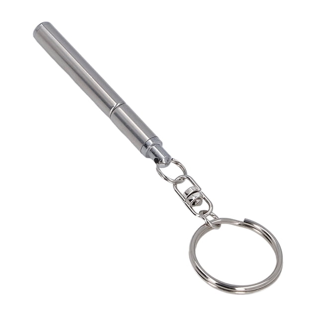 Llavero, Llavero De Pluma Simple De Metal, Portátil De Acero Inoxidable Para Viajes
