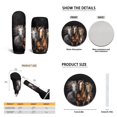thumbnail image 6 of Yuyamidu Southwest Horse Car Accessories Sets with Car Seat Covers Black Car Floor Mats Steering Wheel Cover Seatbelt Pad Handbrake Cover Gear Shift Knob Cover Cup Mat, 15 Pack, 6 of 6