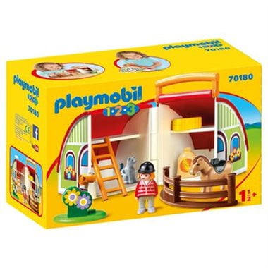 Playmobil : 1.2.3 / MyTake Along Barn 70180