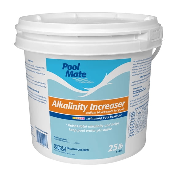 Pool Mate Total Alkalinity Increaser for Swimming Pools, 25-Pounds Bucket