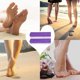 thumbnail image 5 of Botao Exfoliante de pies Herramienta de pedicura Removedor de callos Limpiador de piel (5 piezas, púrpura), 5 of 5