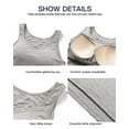 thumbnail image 5 of COMFREE Camisole with Built in Bra for Women Plus Size Tank Tops Wide Strap Tops(S-3XL), 5 of 6