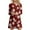 Wine, variant on Long Sleeve Dress Women Fashion Women Casual Long Sleeve Round Neck Christmas Printed Knee Length Dress Womens Long Sleeve Dress Long Sleeve Dress for Women Sexy