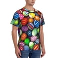 thumbnail image 2 of Bixox Men's Easter Eggs2 Printed Short Sleeve Skinny Athletic T-Shirt, 2 of 6