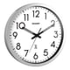 thumbnail image 2 of Reloj de pared Sharp Atomic Analog de 30 cm con acabado cepillado plateado, 2 of 9