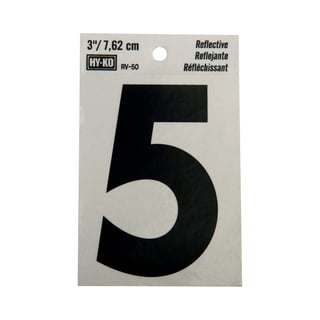 1.25in x 1.75in Mailbox Number Stickers Vinyl Number s Sign