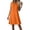 02-Orange, variant on Ecqkame Women's Linen Dresses Spring Summer Solid Color V Neck Sleeveless Loose Casual Dress Lightweight Comfortable Dresses Sky Blue XXL