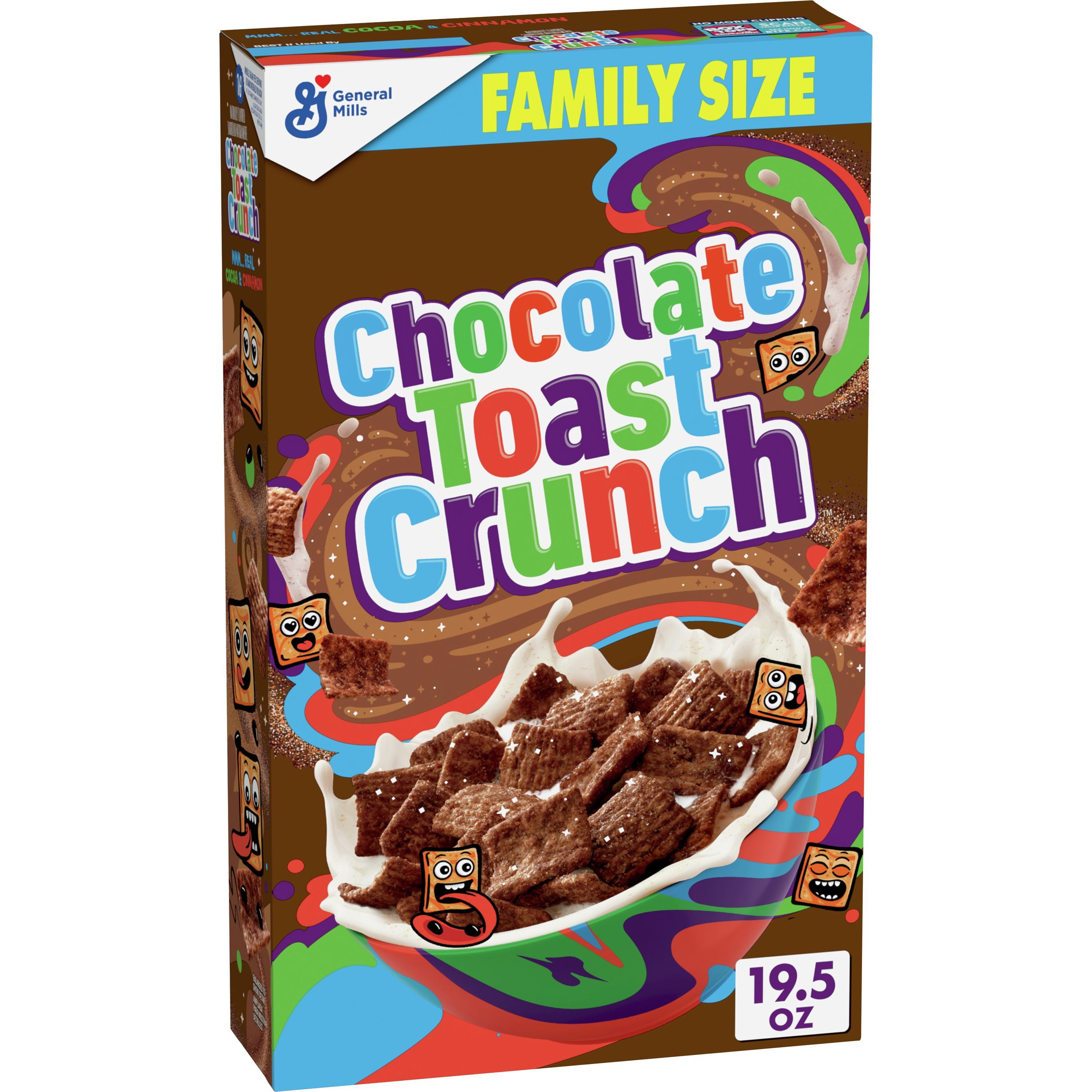 Chocolate Toast Crunch Breakfast Cereal 19 5 OZ Family Size Cereal Box chocolate-toast-crunch-breakfast-cereal-19-5-oz-family-size-cereal-box