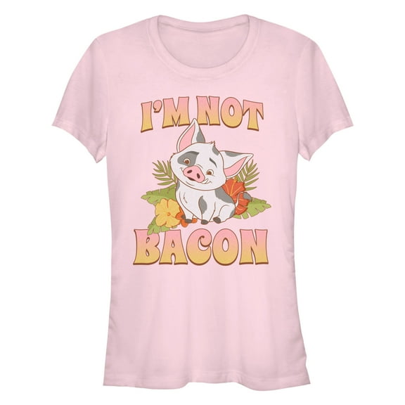 Junior's Moana 2 Pua I'm Not Bacon Graphic T-Shirt