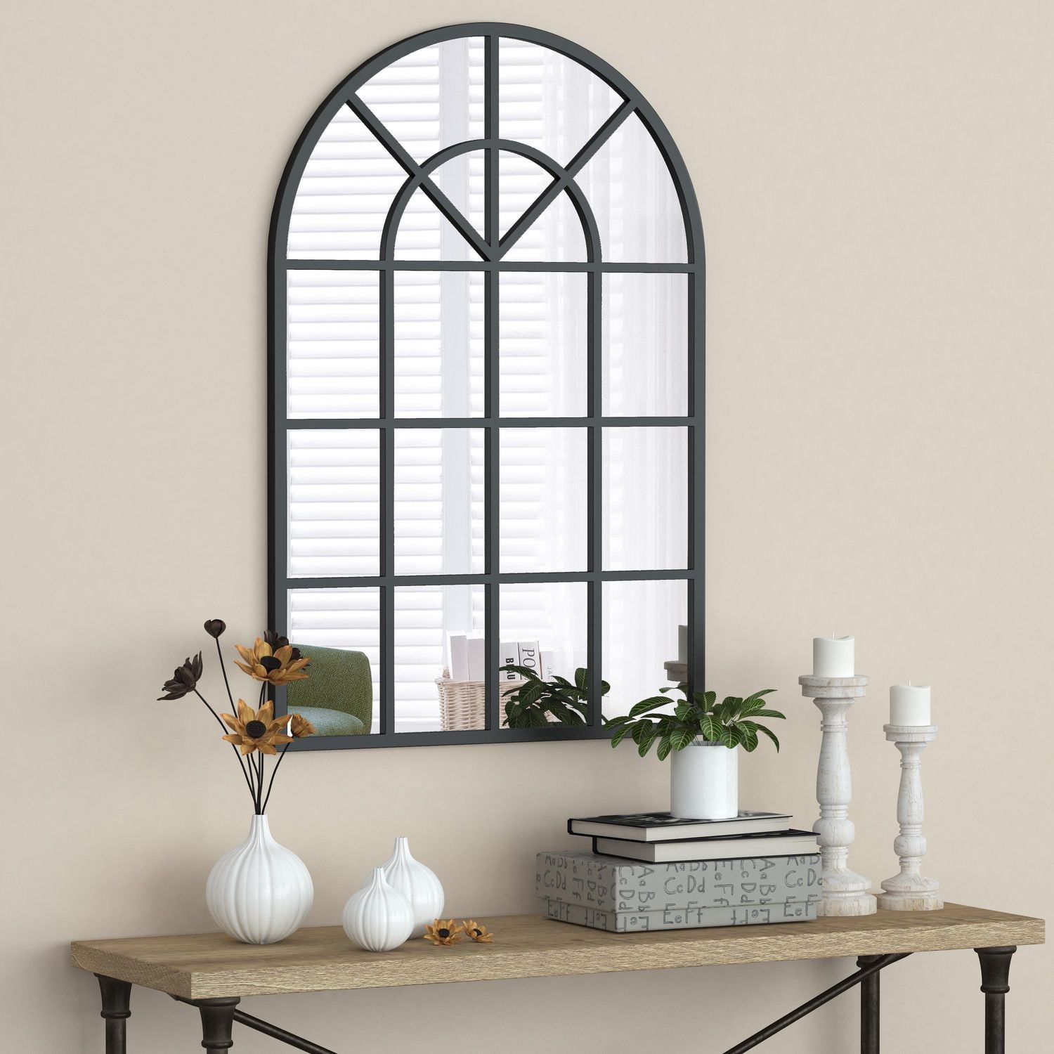 A&E Bath and Shower Dawa Black Bathroom Mirror