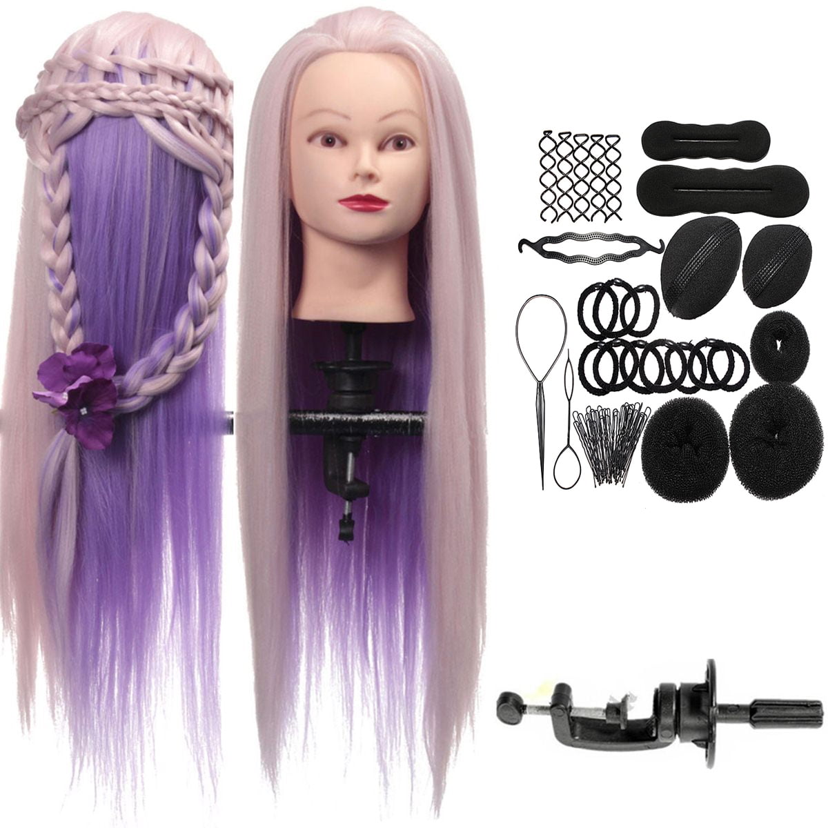 rainbow hair mannequin