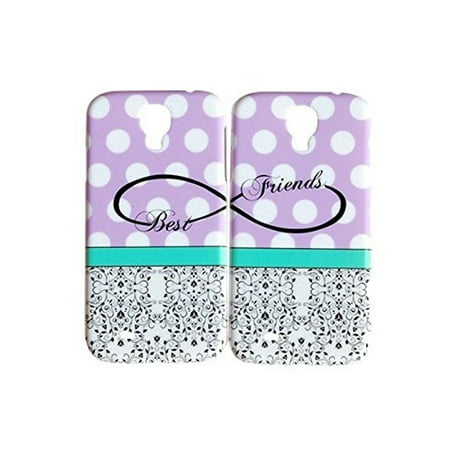 Purple Polka Dot Best Friends Phone Case for the Samsung Galaxy S6 Edge by iCandy