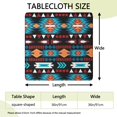 thumbnail image 2 of Elastic edge bohemian style tablecloth with floral print, ideal for 36x36 inch kitchen and patio tables, 2 of 6