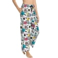 thumbnail image 6 of Salouo Turtle Print Women's Pajama Pants Casual Loose Sweatpants PJs Flowy Pants Drawstring Palazzo for Women Wide Leg Pants Lounge Pajama -Medium, 6 of 8