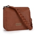 thumbnail image 7 of Wrangler Shoulder Bag for Women Crossbody Purse with Woven Strap, Brown, 7 of 7