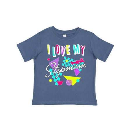 

Inktastic I Love My Stepmom- 80s Retro Style Gift Toddler Boy or Toddler Girl T-Shirt