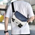 thumbnail image 1 of Bolso bandolera funcional, bolso de hombro para hombre, bolso de mensajero, bolso de pecho, bolso cruzado multifuncional, bolso informal para hombre, 1 of 2
