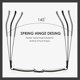 thumbnail image 4 of 3 Pack Slim Pocket Reading Glasses For Men Women Blue Light Blocking Compact Readers Spring Hinge Metal Frame Eyeglasses With Portable Pen Clip Tube C, 4 of 5