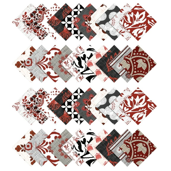Precut 10-inch Prints Cotton Fabric Bundle Quilting Squares Charm Pack DIY Patchwork Sewing Craft
