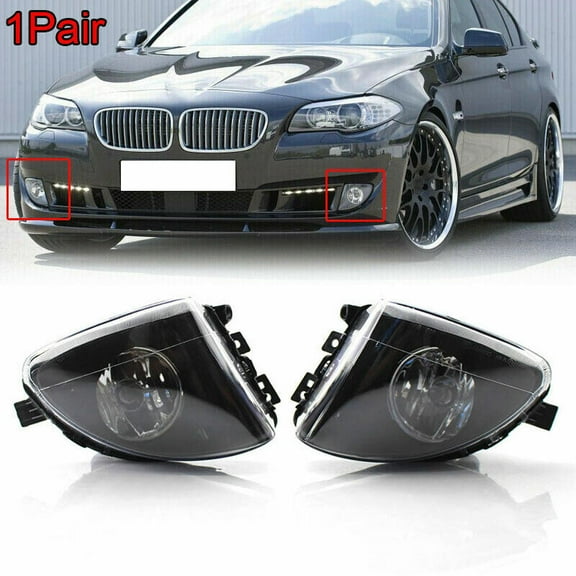 For 2011 2012 2013 BMW 5 Series F10 528i 535i 550i Left & Right Fog Light w/Bulb