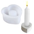 thumbnail image 1 of Guardoinrt White Unique Designs For DIY Silicone Candle Making Easy To Wide Application Silicone Candle Mould heart-shaped, 1 of 6