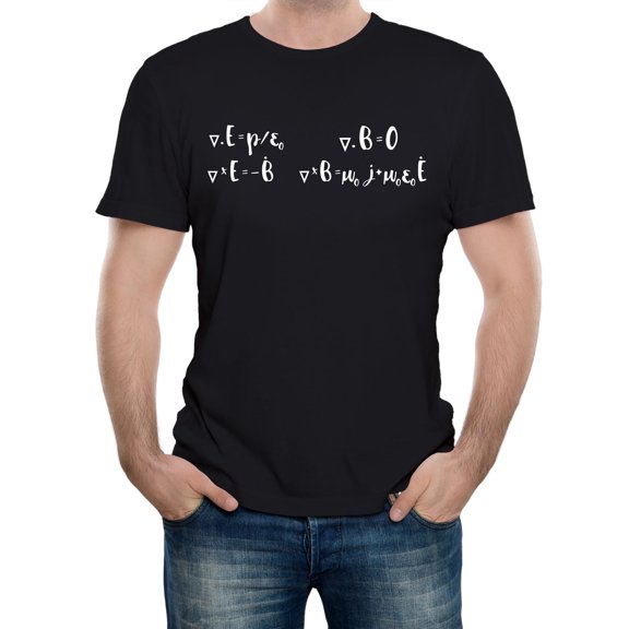 Men's Maxwell's Equations Graphic T-Shirt | Physics & Science Lover's Tee